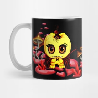 Cute little pumpkin alone in the night Mug